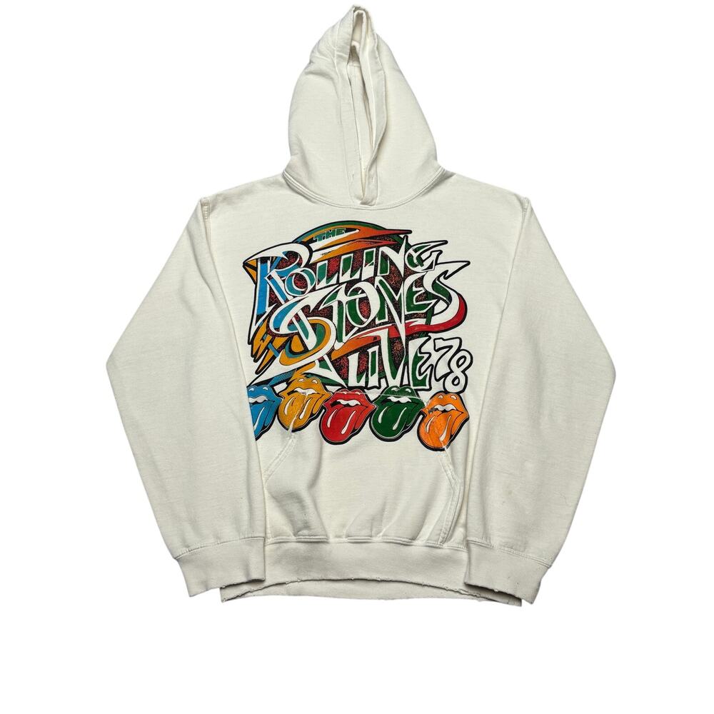 Madeworn Rolling Stones Live 78 Tour Hoodie Men's XS Vintage Punk